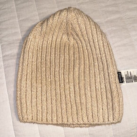 H&M Divided OS Ivory Cream Super Soft Ribbed Knit Beanie - Picture 6 of 6